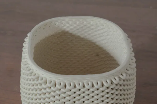 loopy closeup- 3d printer ceramic pot